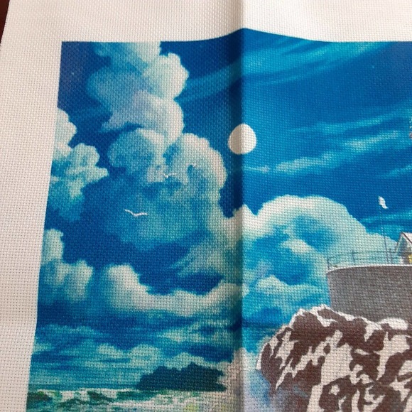 Sunset Gallery Moonlit Lighthouse No Count Cross Stitch Kit New,Coastal - Picture 5 of 12